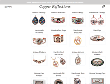 Tablet Screenshot of copperreflections.com